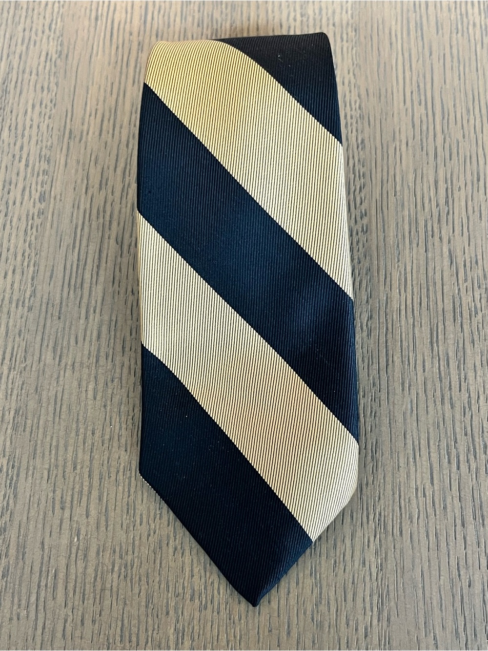 Striped Black and Gold Men's Necktie